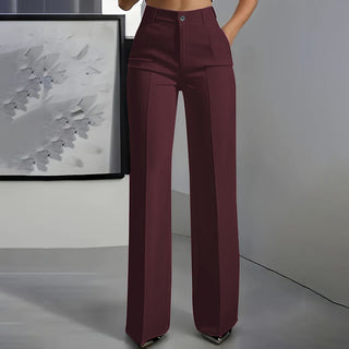 Marceline | High-Waist Straight-Leg Pants