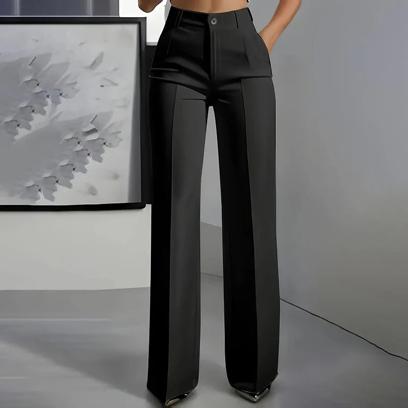 Marceline | High-Waist Straight-Leg Pants