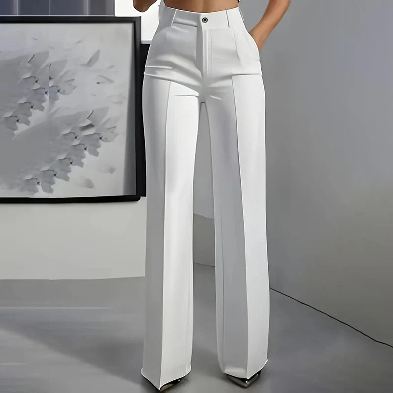 Marceline | High-Waist Straight-Leg Pants