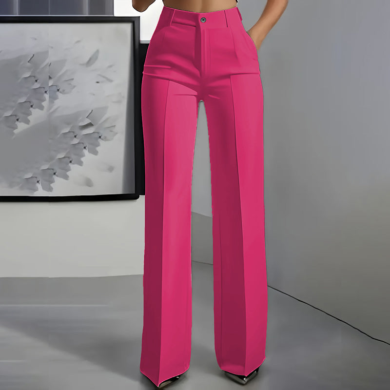 Marceline | High-Waist Straight-Leg Pants