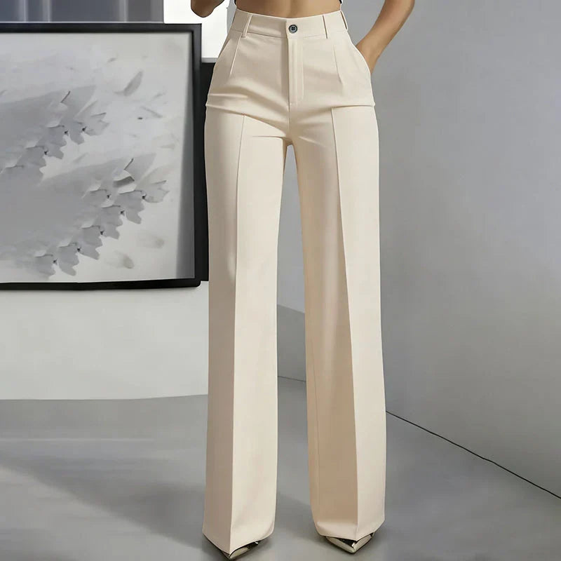 Marceline | High-Waist Straight-Leg Pants