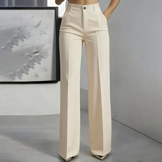 Marceline | High-Waist Straight-Leg Pants