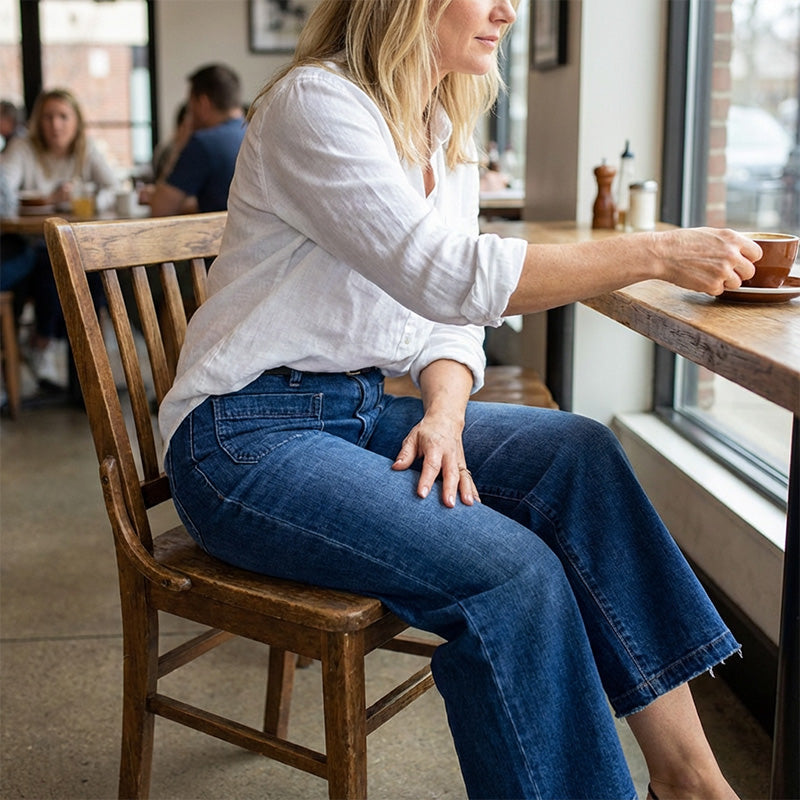 Bloom | All-Day Comfort Wide Leg Cotton Jeans