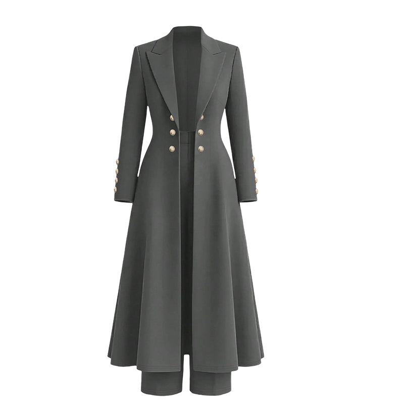 Viviana | Longline Coat & Pants Set