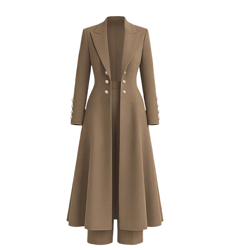 Viviana | Longline Coat & Pants Set