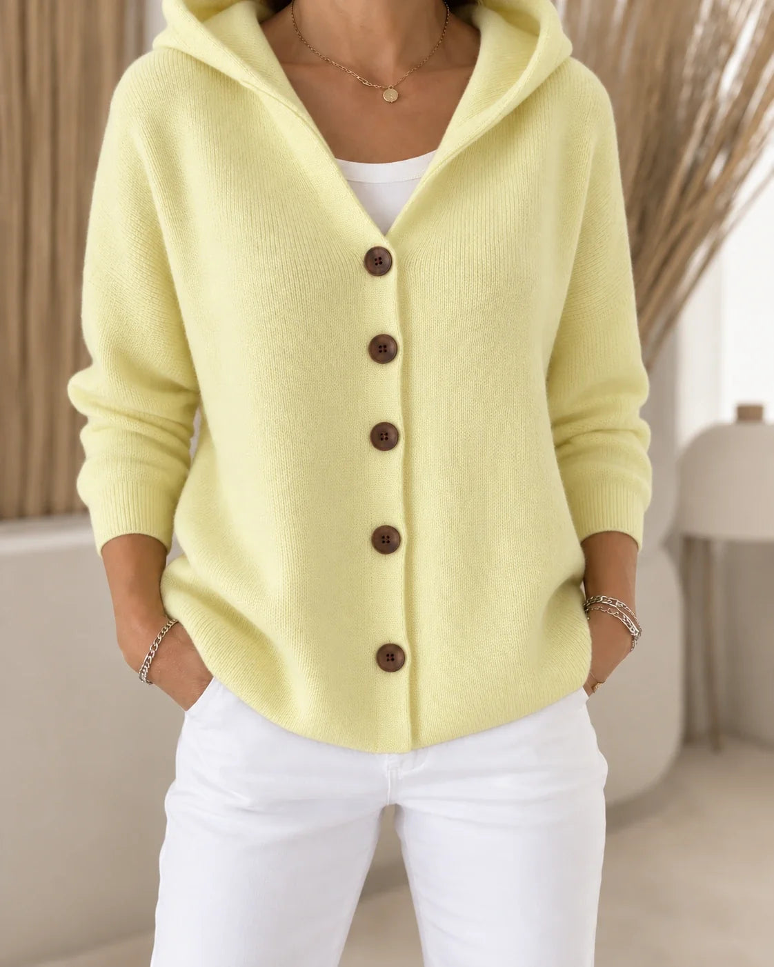 Elara | Hooded Long-Sleeve Cardigan