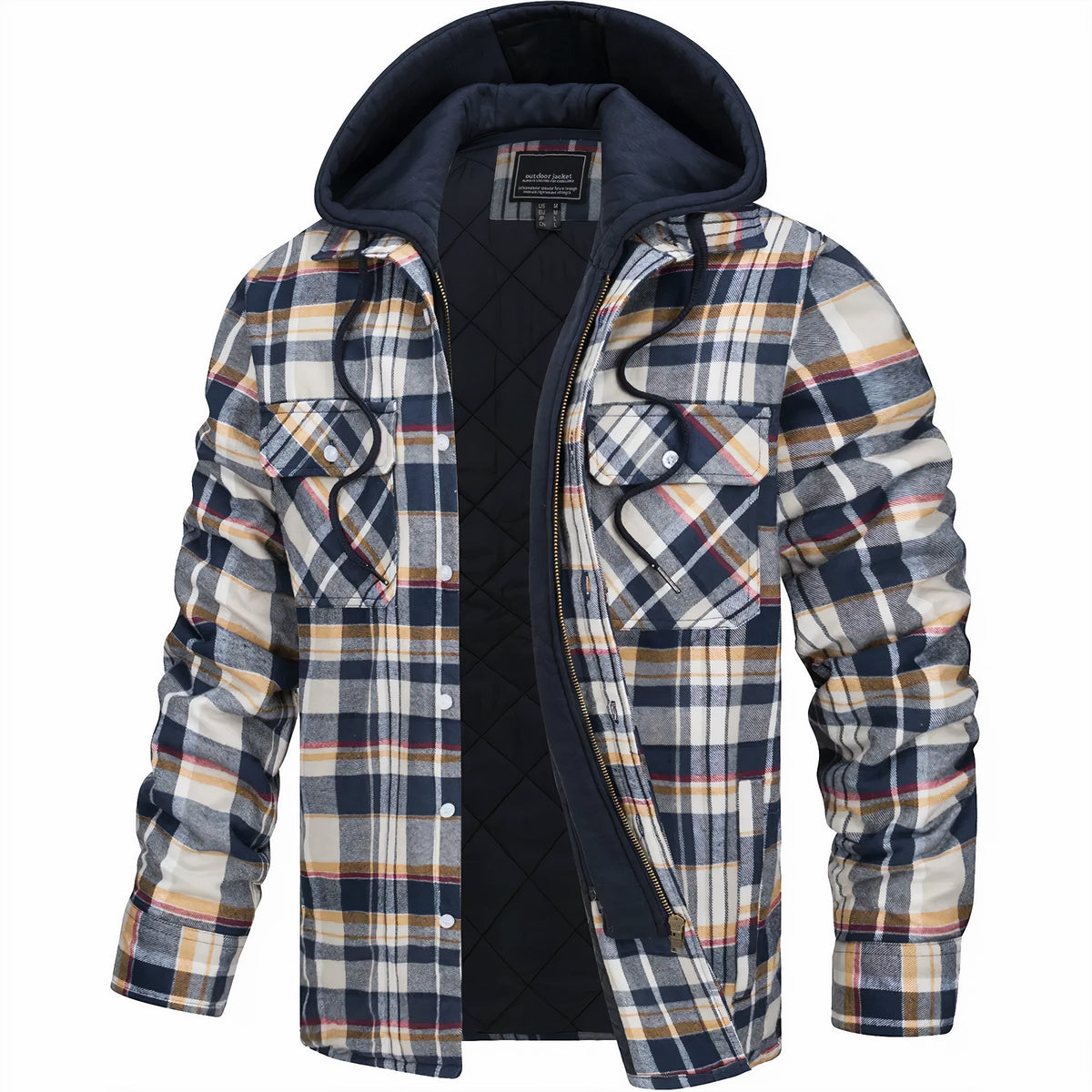 Jason | Classic Plaid Zip-Up Jacket