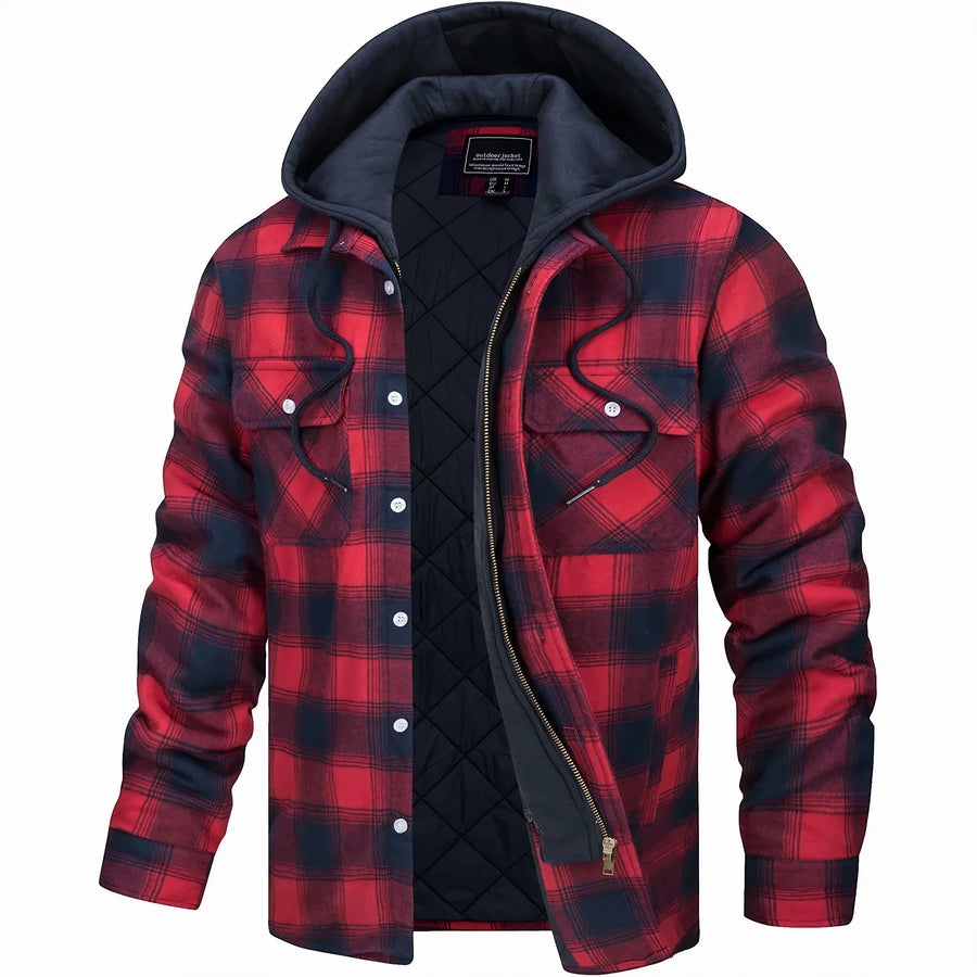 Jason | Classic Plaid Zip-Up Jacket