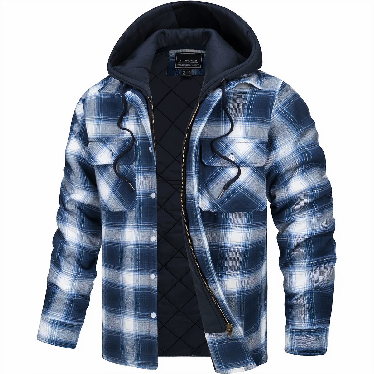 Jason | Classic Plaid Zip-Up Jacket