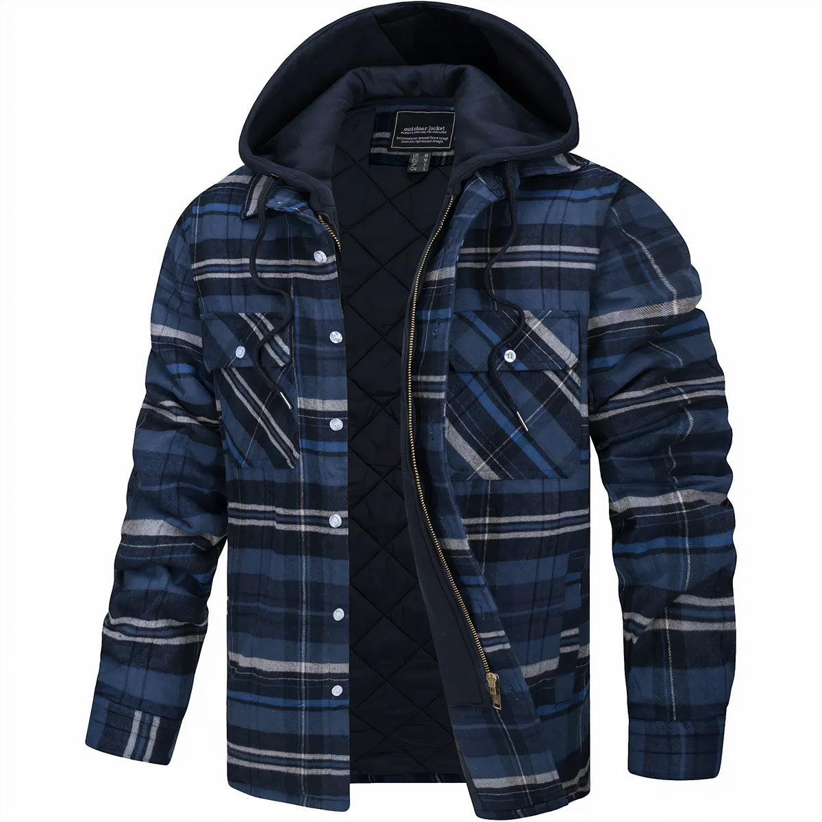 Jason | Classic Plaid Zip-Up Jacket