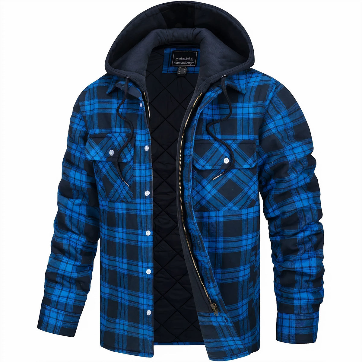 Jason | Classic Plaid Zip-Up Jacket
